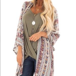 Wishlist Boho Print Kimono
